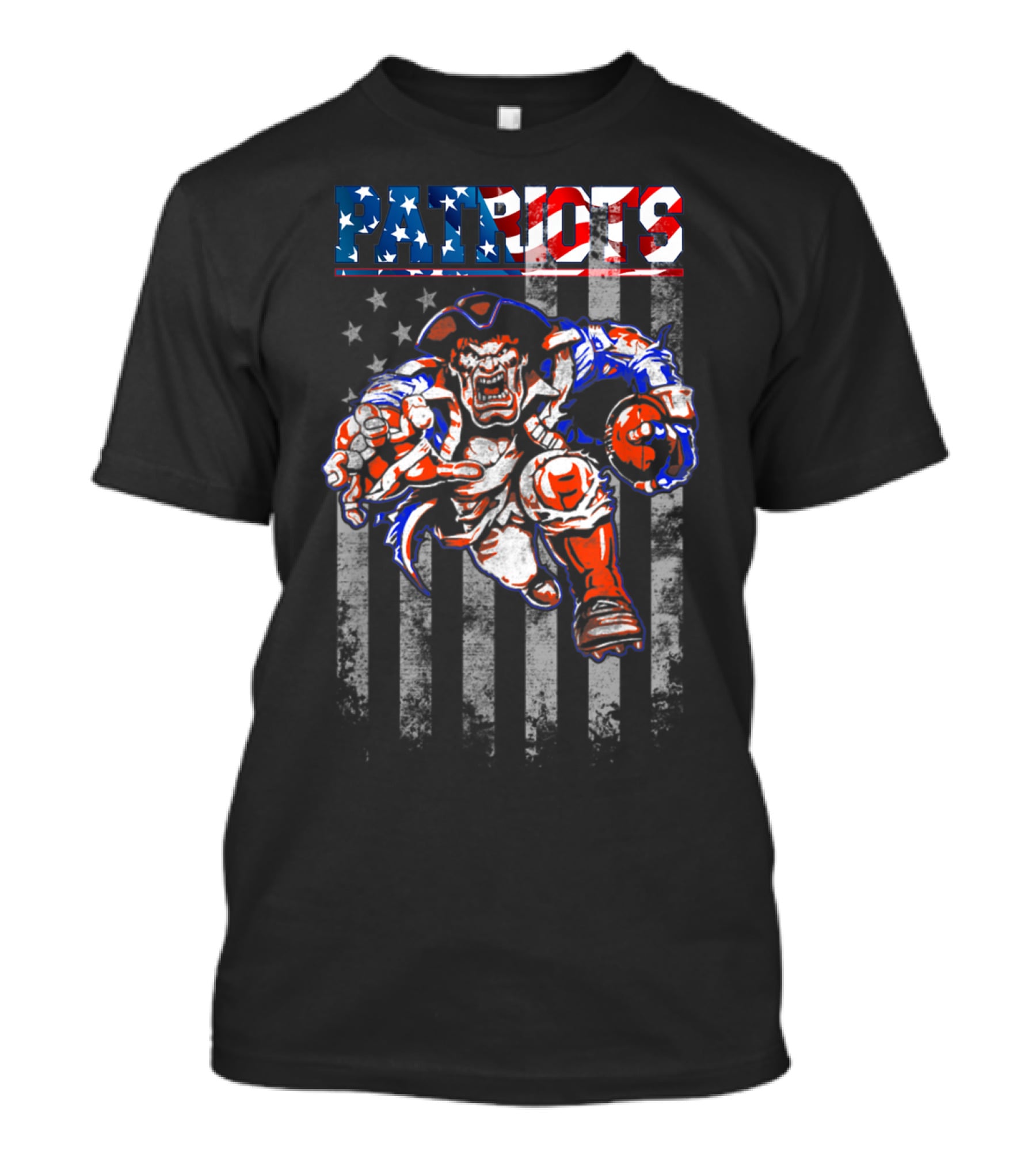 Patriotic American Football Fans New England Patriots T-Shirt