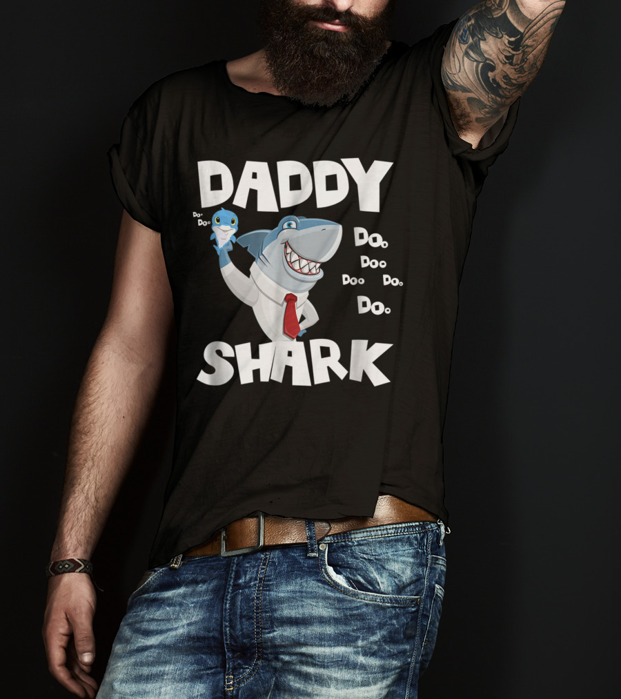 Daddy Shark Doo Doo Doo Mens Awesome T-Shirt