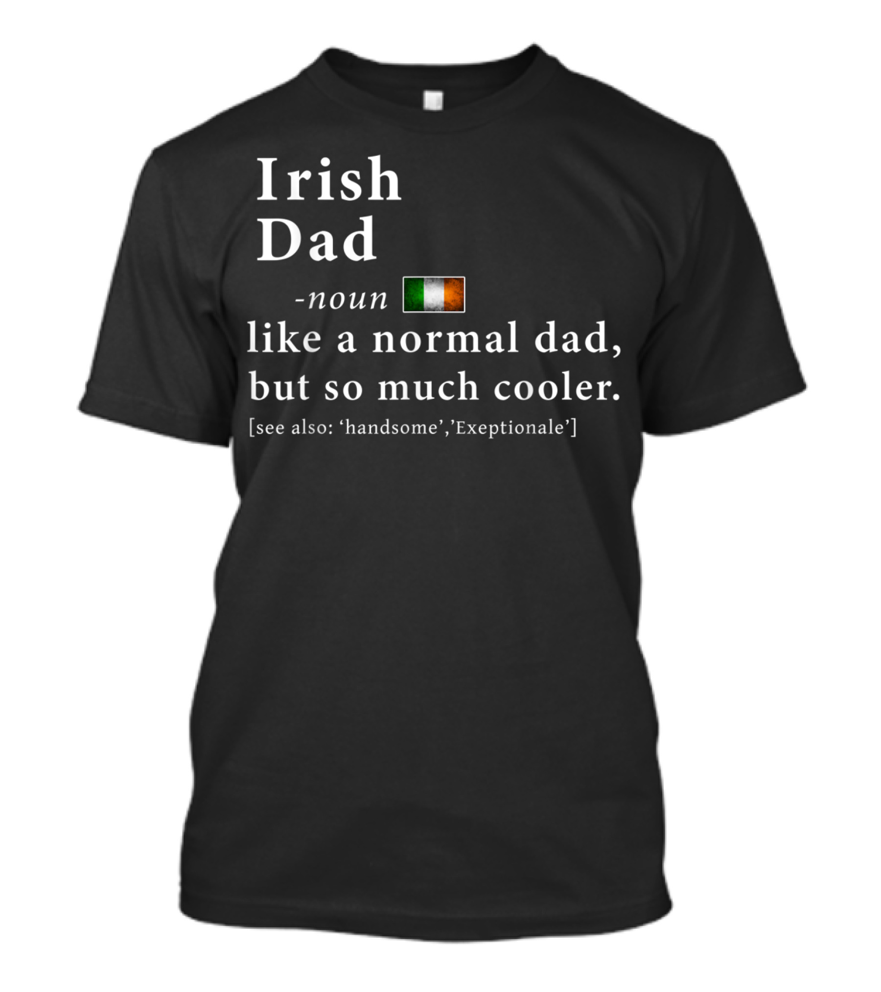 Irish Dad Cool Definition Like A Normal Dad Handsome Exceptionale T-Shirt