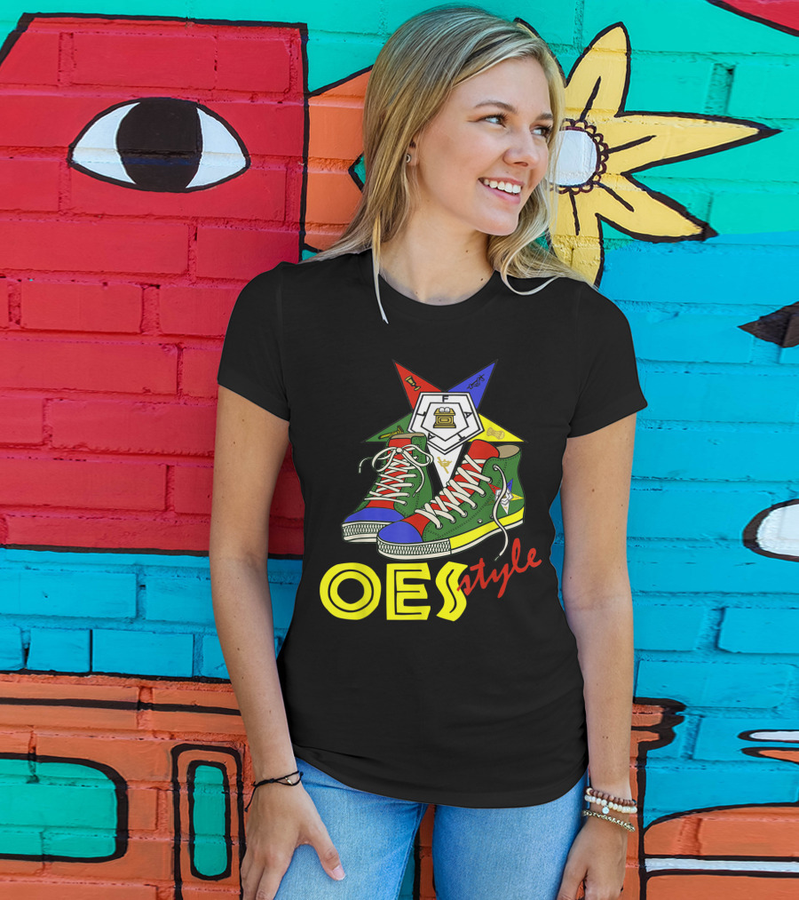 OES Style Order Of The Eastern Star Sistar Sneakers T-Shirt