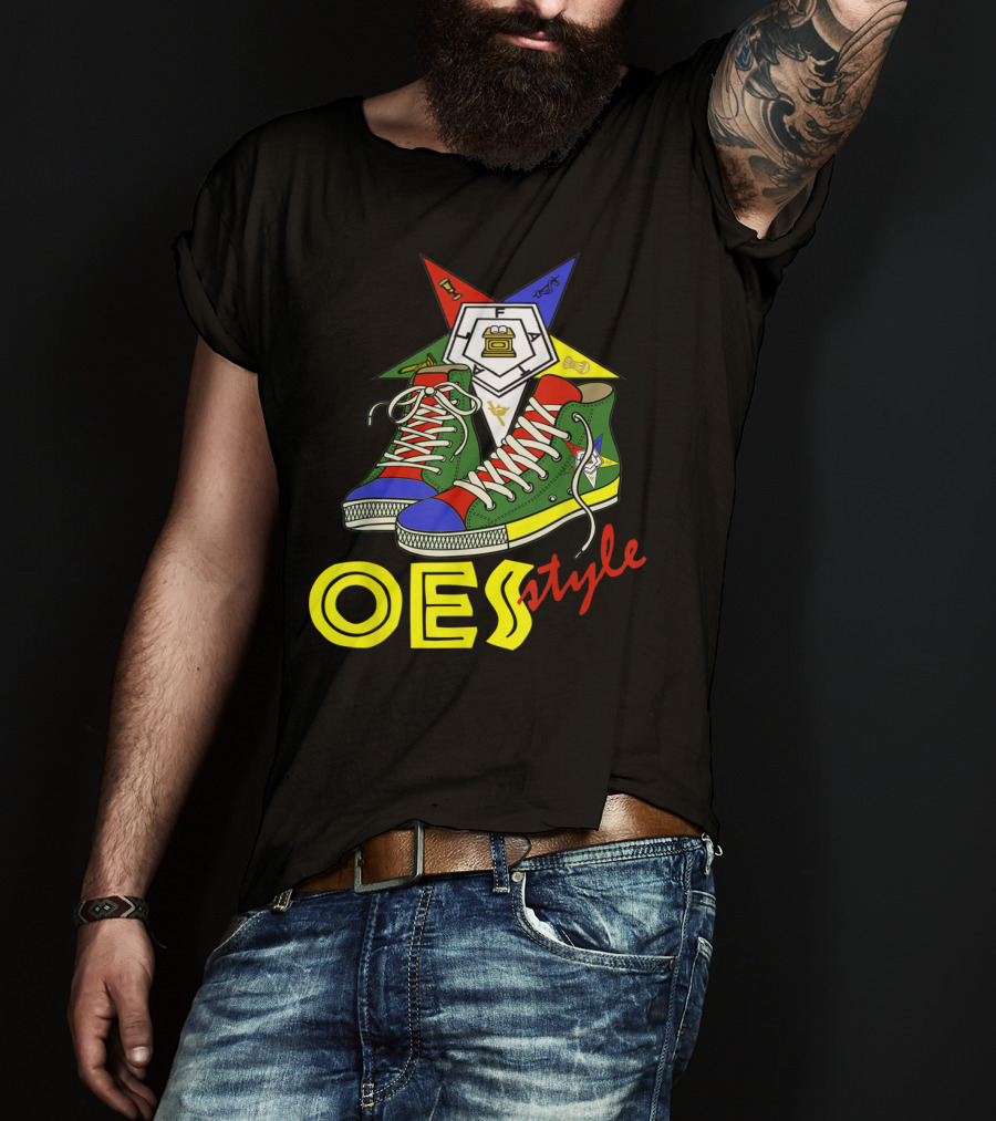 OES Style Order Of The Eastern Star Sistar Sneakers T-Shirt