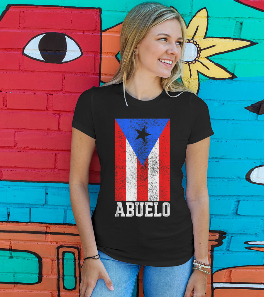 Puerto Rico Flag Abuelo T-Shirt
