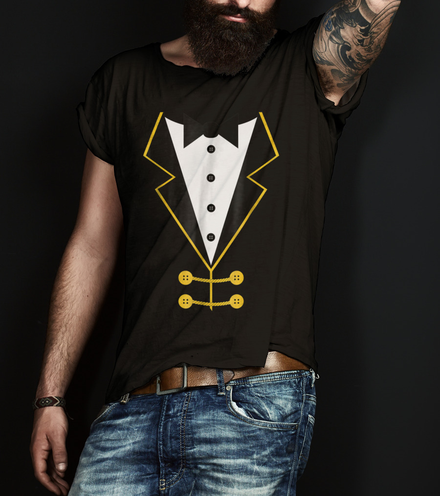 Ringmaster Circus Tuxedo Costume Black Tie Event T-Shirt