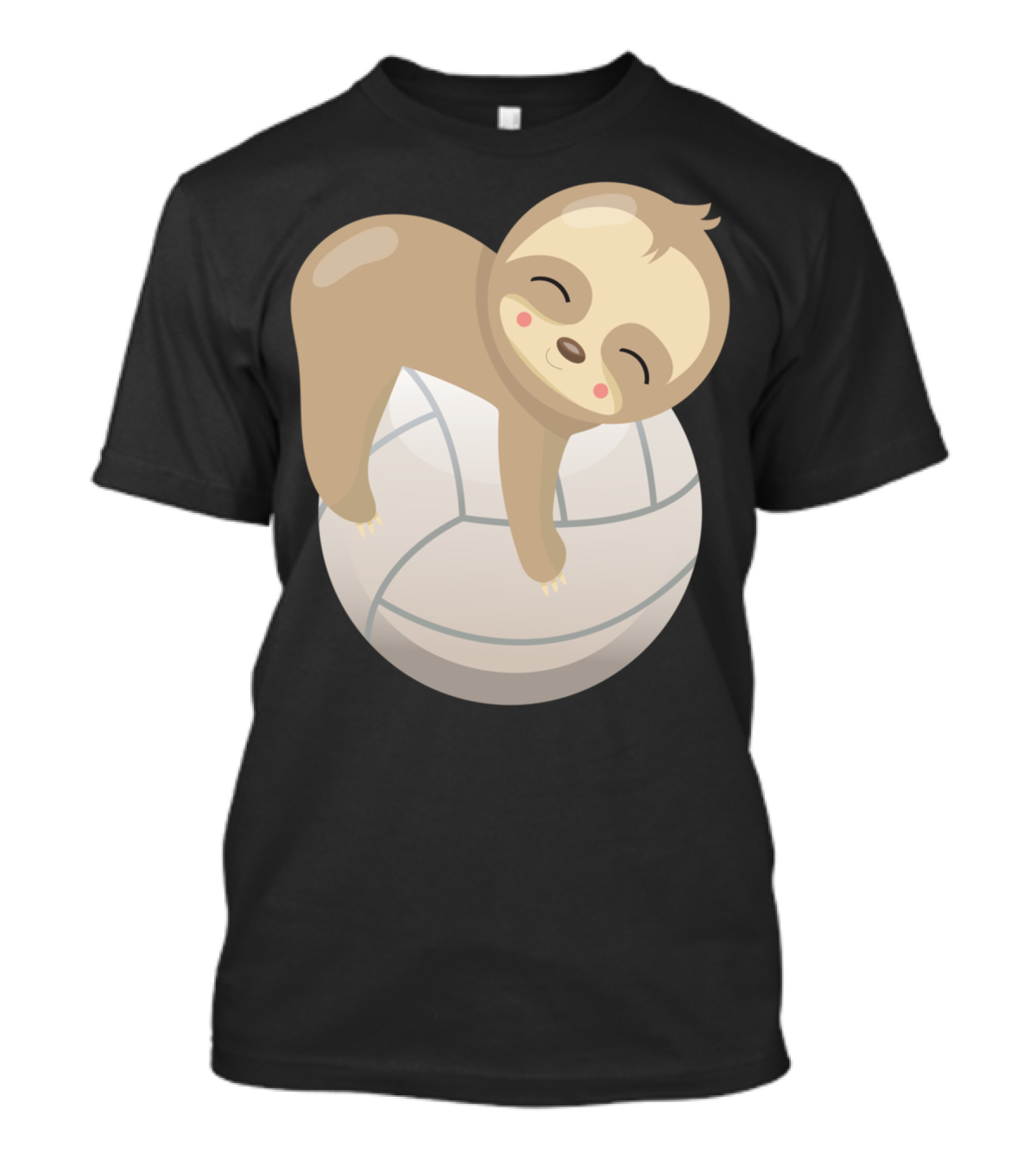 Sloth Volleyball Animal Love Cute Sleeping Baby T-Shirt