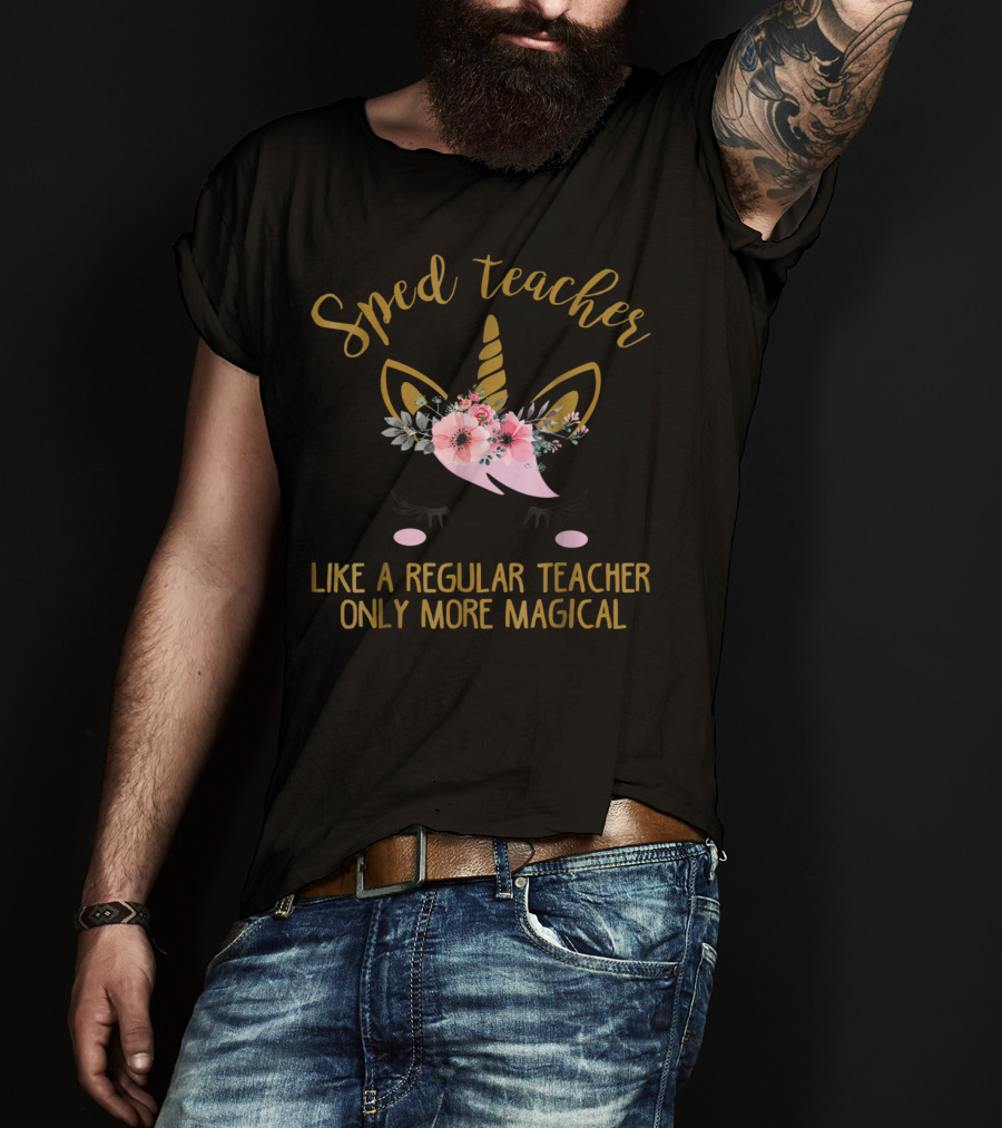 Sped Teacher Like A Regular Teacher Only More Magical T-Shirt