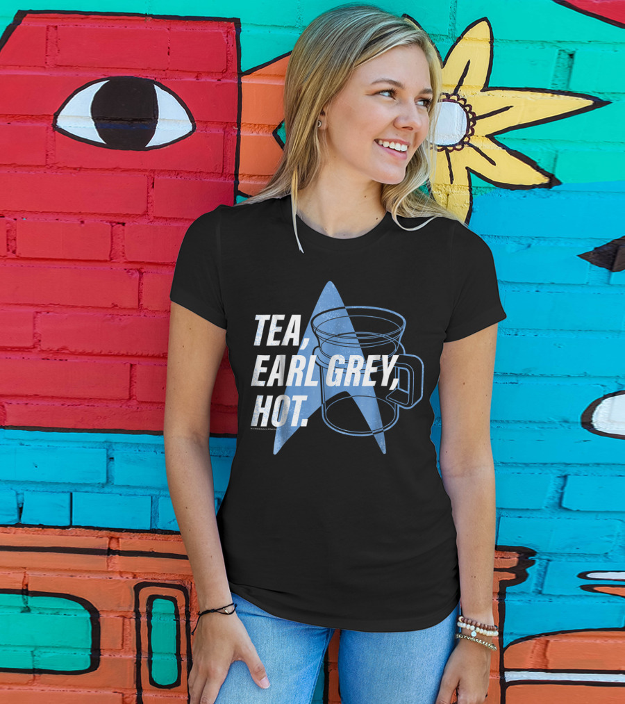 Star Trek Next Generation Tea Earl Grey Hot Vintage Logo Mug T-Shirt