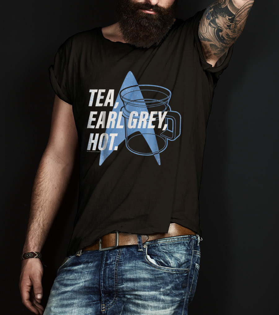 Star Trek Next Generation Tea Earl Grey Hot Vintage Logo Mug T-Shirt