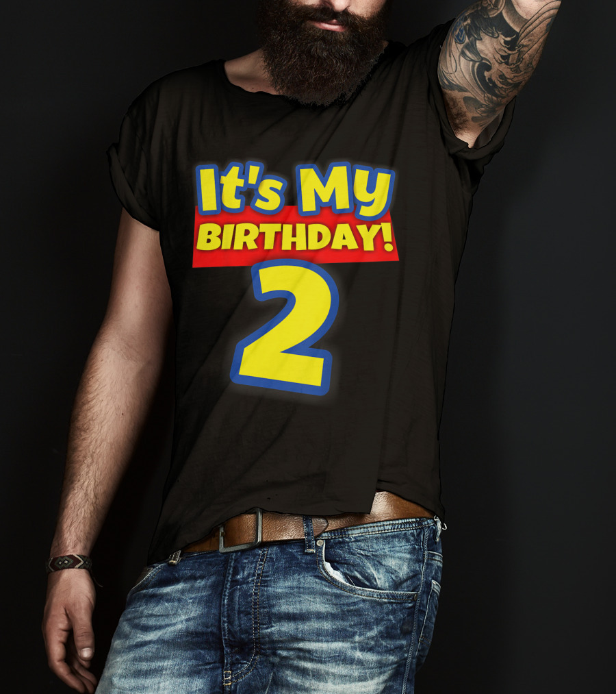 Kids 2 Year Old Birthday Boys And Girls It's My Birthday 2 T-Shirt