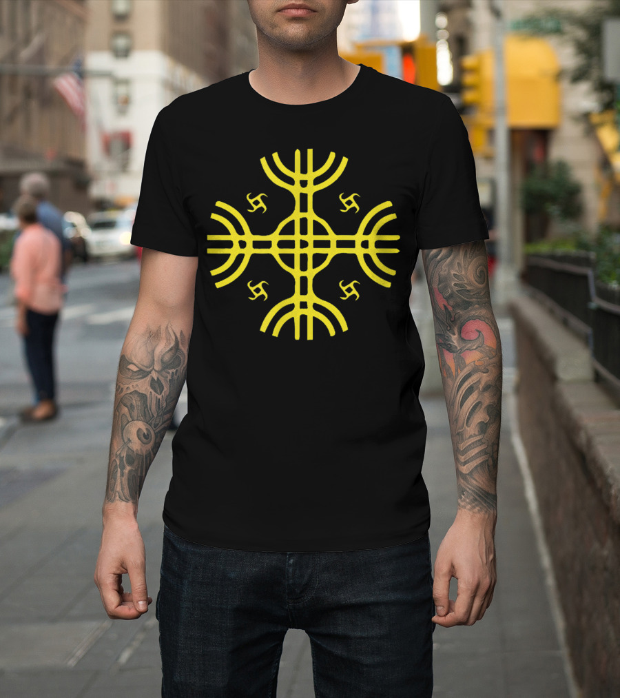 Kultrun Sun Mapuche Symbol Shamanistic Symbology T-Shirt