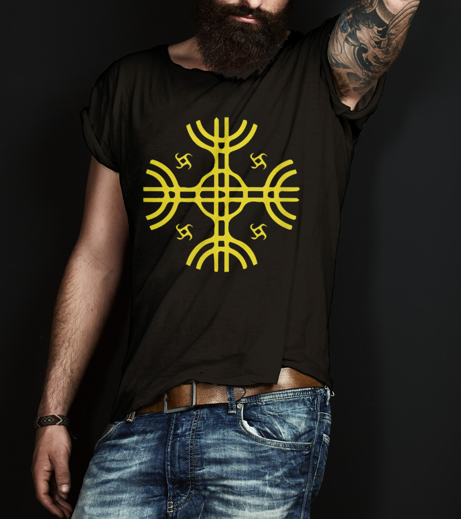 Kultrun Sun Mapuche Symbol Shamanistic Symbology T-Shirt