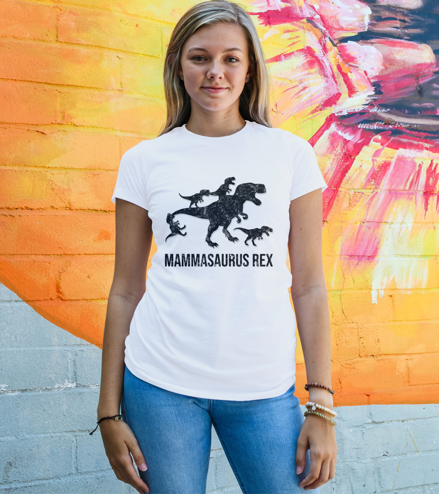 Mammasaurus Rex Dinosaur Family T-Shirt