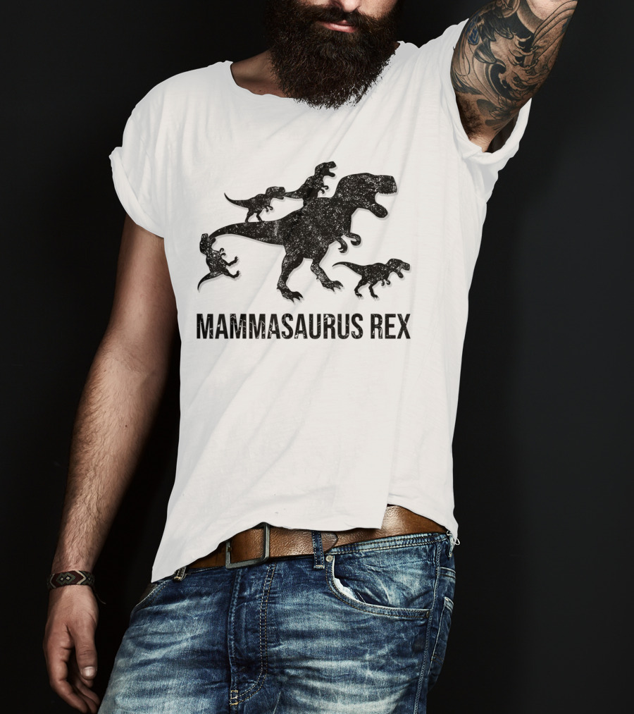 Mammasaurus Rex Dinosaur Family T-Shirt