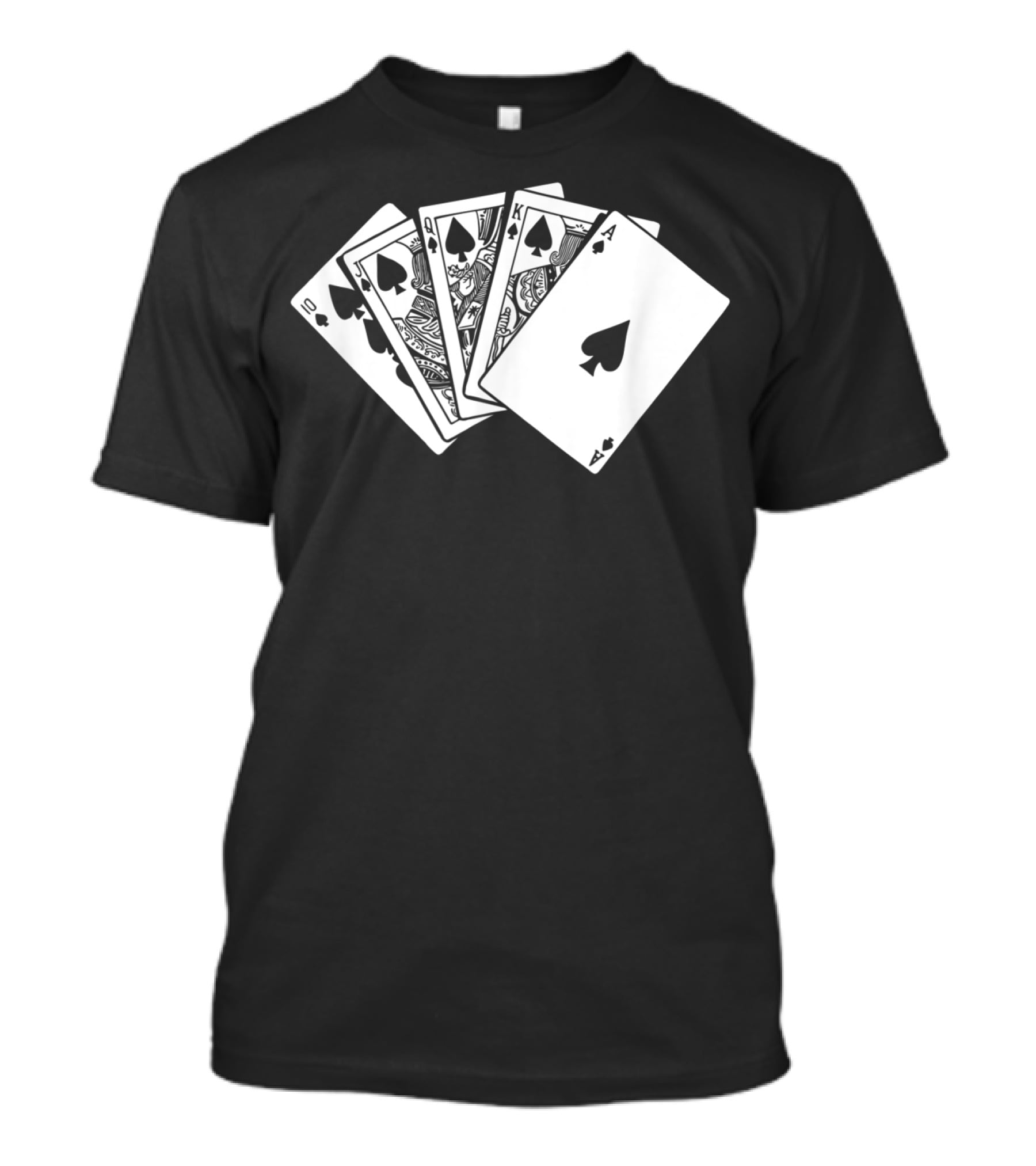 Royal Flush Spades Poker Hand Card Game T-Shirt