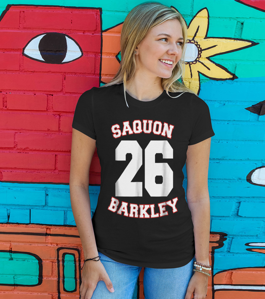 Saquon Barkley 26 New York Vintage Football Sport T-Shirt