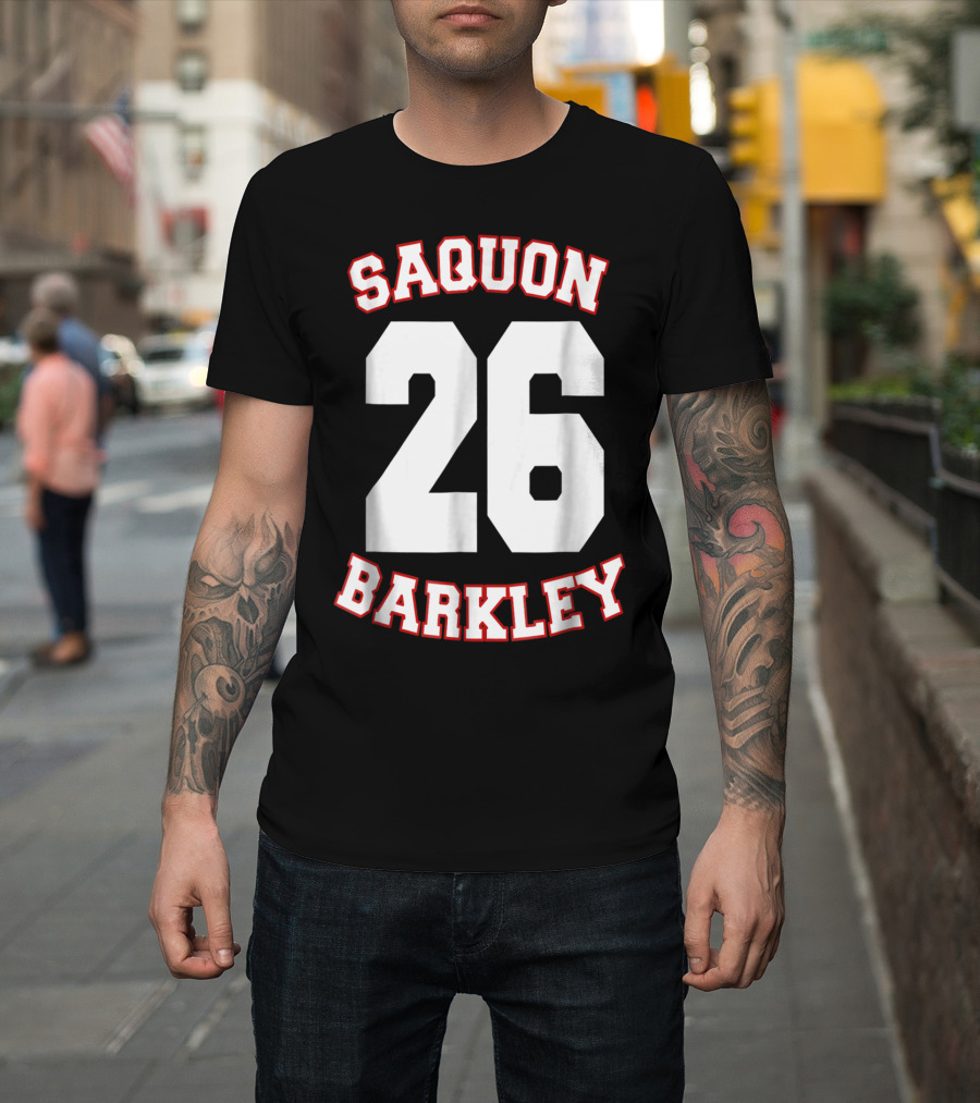 Saquon Barkley 26 New York Vintage Football Sport T-Shirt