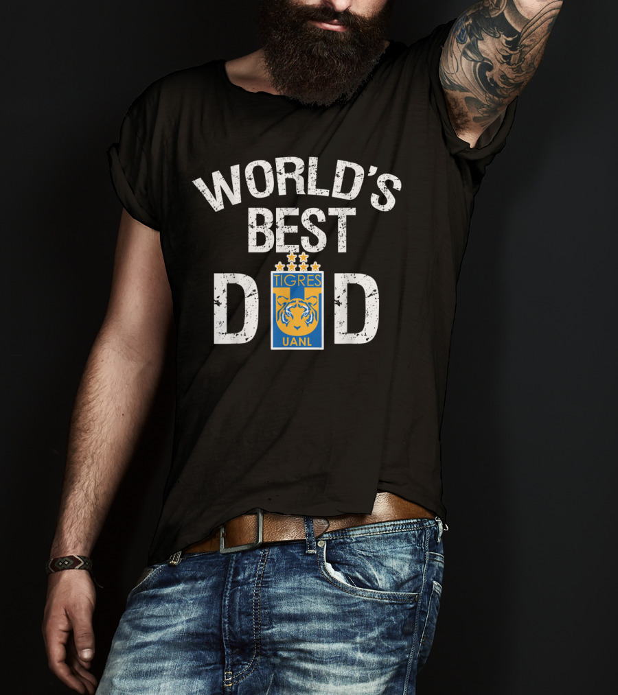 World's Best Dad FC Tigres UANL Mexico Father's Day T-Shirt