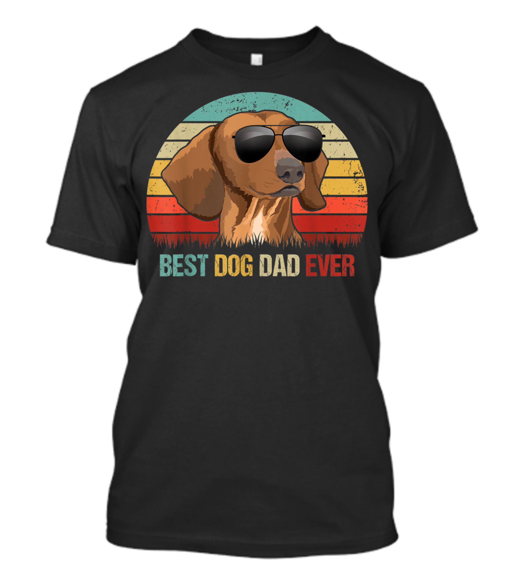 Best Dog Dad Ever Dachshund Sunglasses T-Shirt