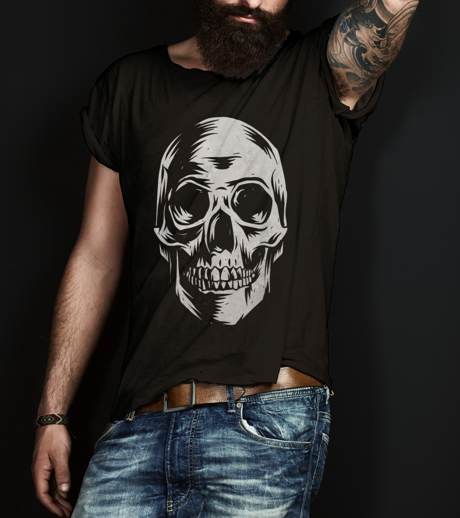 Skull Distressed Vintage Hall T-Shirt