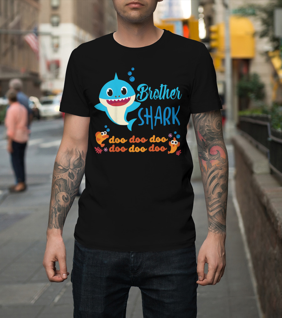 Brother Shark Doo Doo Doo Kids Baby Shark T-Shirt