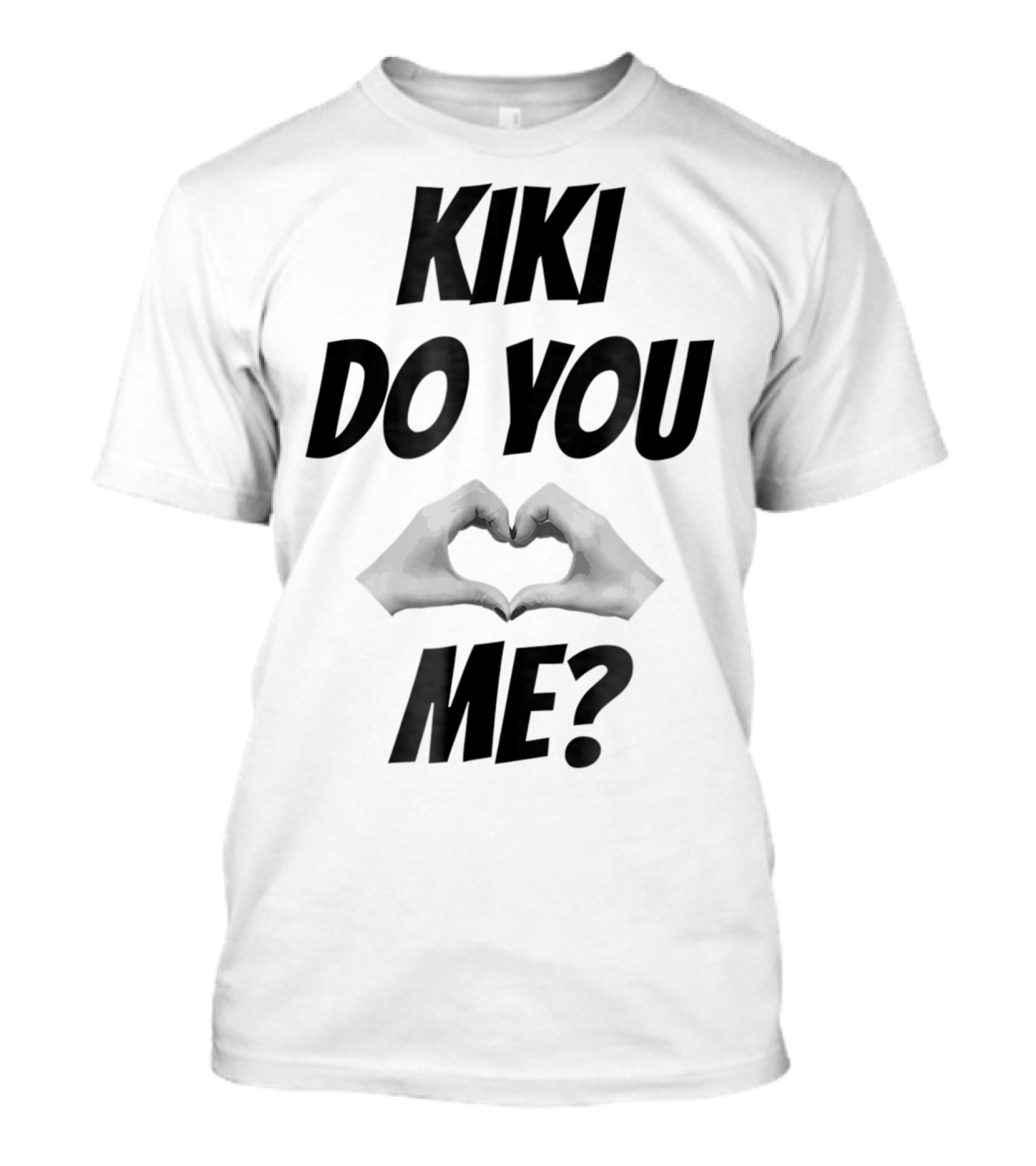 KIKI Do You Love Me Hands Heart Shape T-Shirt