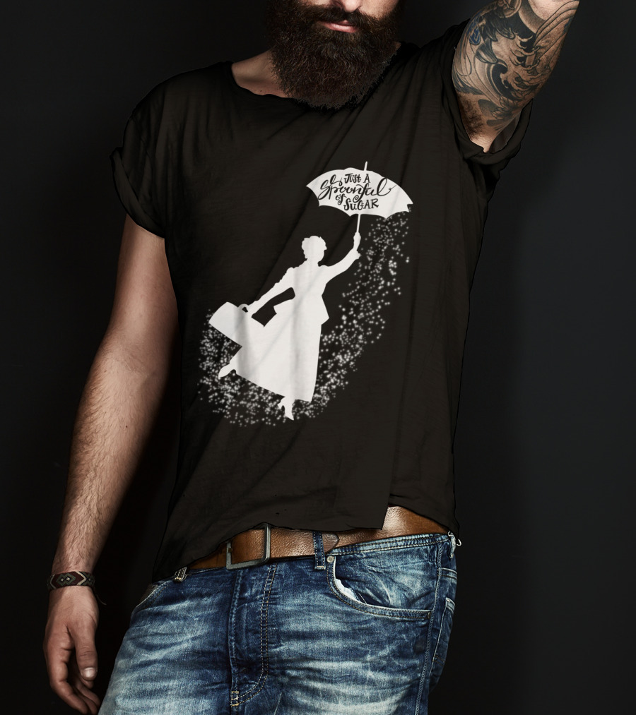 Just A Spoonful Of Sugar Magical Flying Nanny T-Shirt