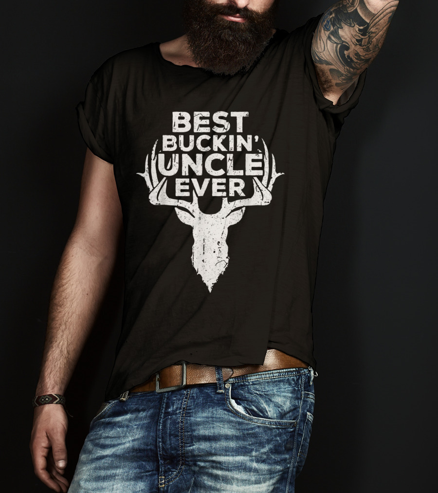 Best Buckin' Uncle Ever Deer Hunters Mens T-Shirt