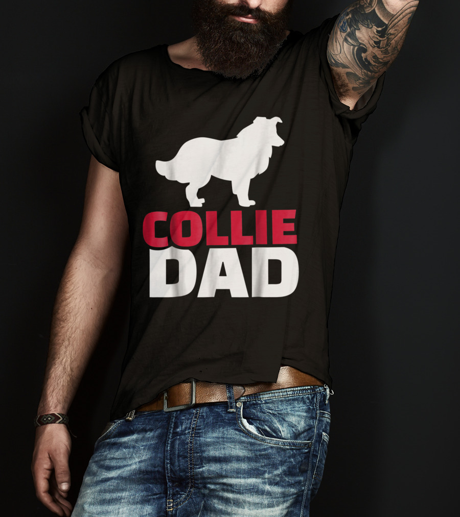 Collie Dad Border Collie T-Shirt