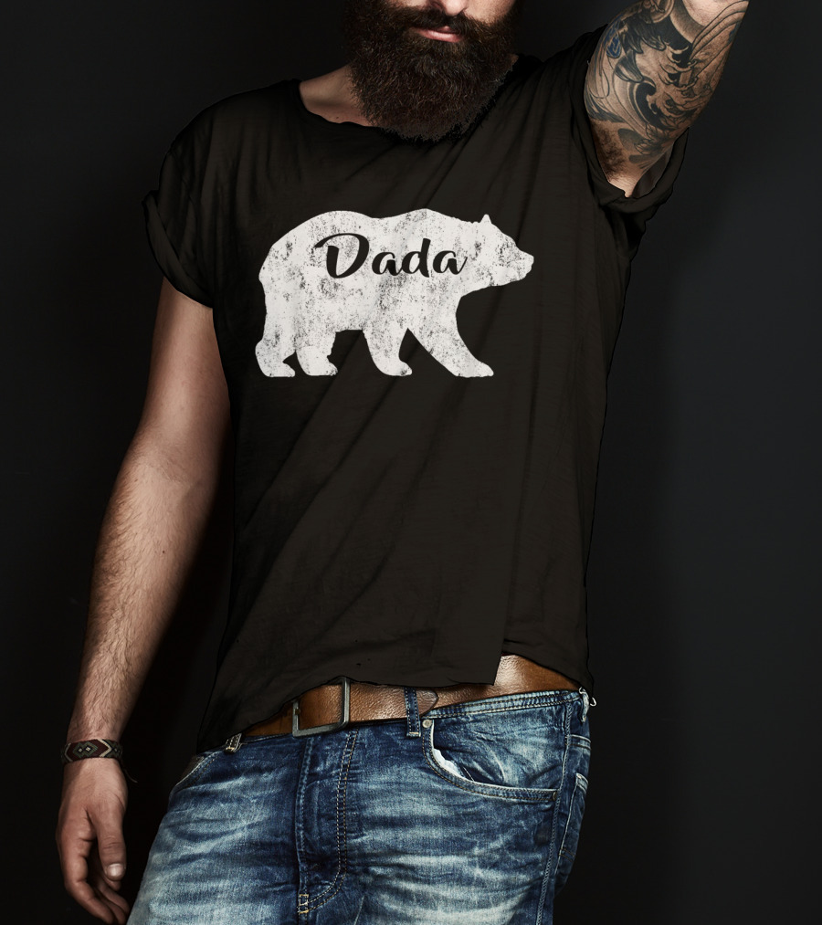 Dada Bear Mens Awesome Camping Gramps T-Shirt