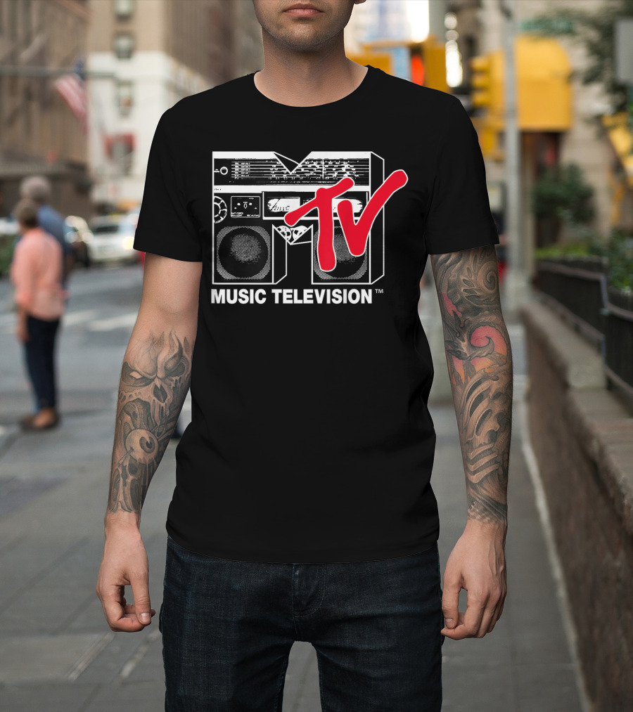 MTV Music Television Red Boombox T-Shirt