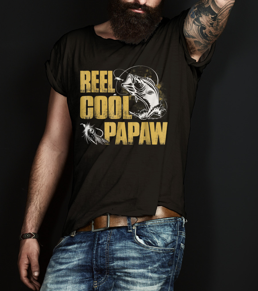 Reel Cool Papaw Fishing Bass Jumping Lure T-Shirt