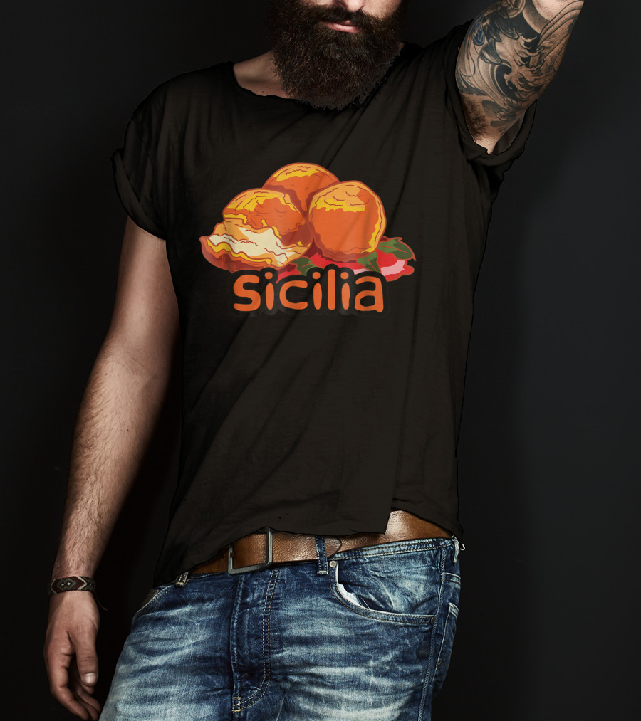 Sicilia Arancini Rice Balls Sicily T-Shirt