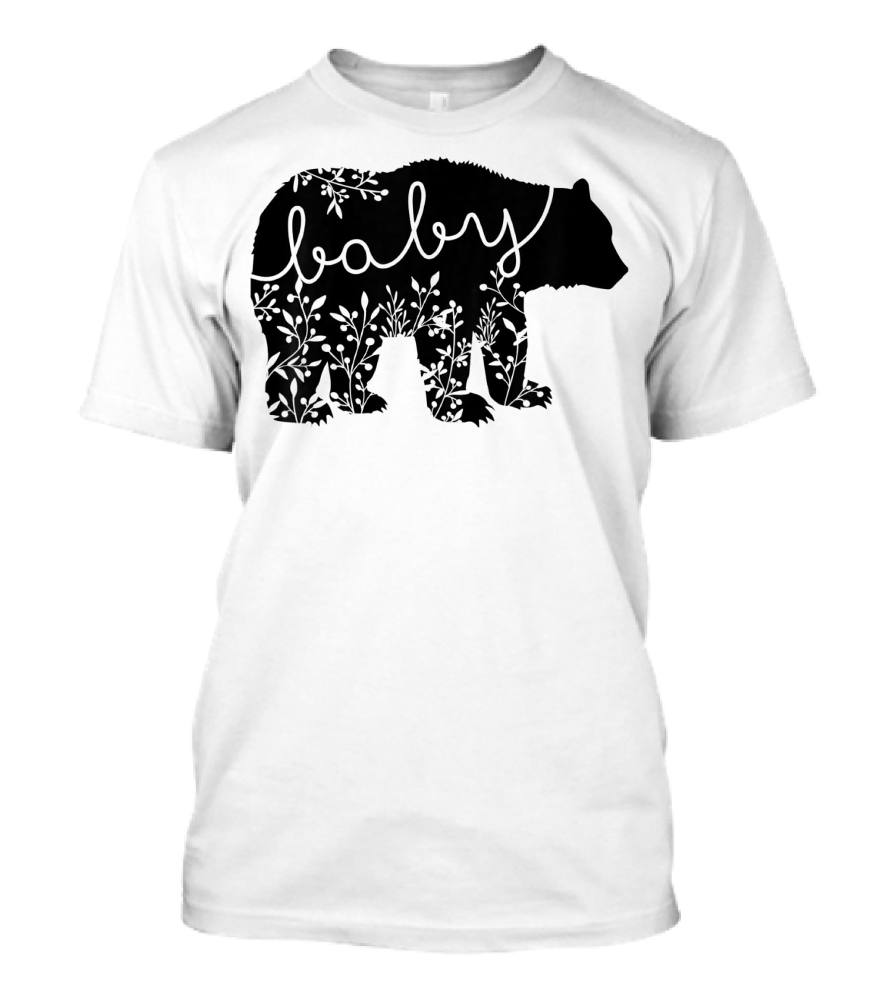 Baby Bear Floral Kids Camping Cute Matchin T-Shirt