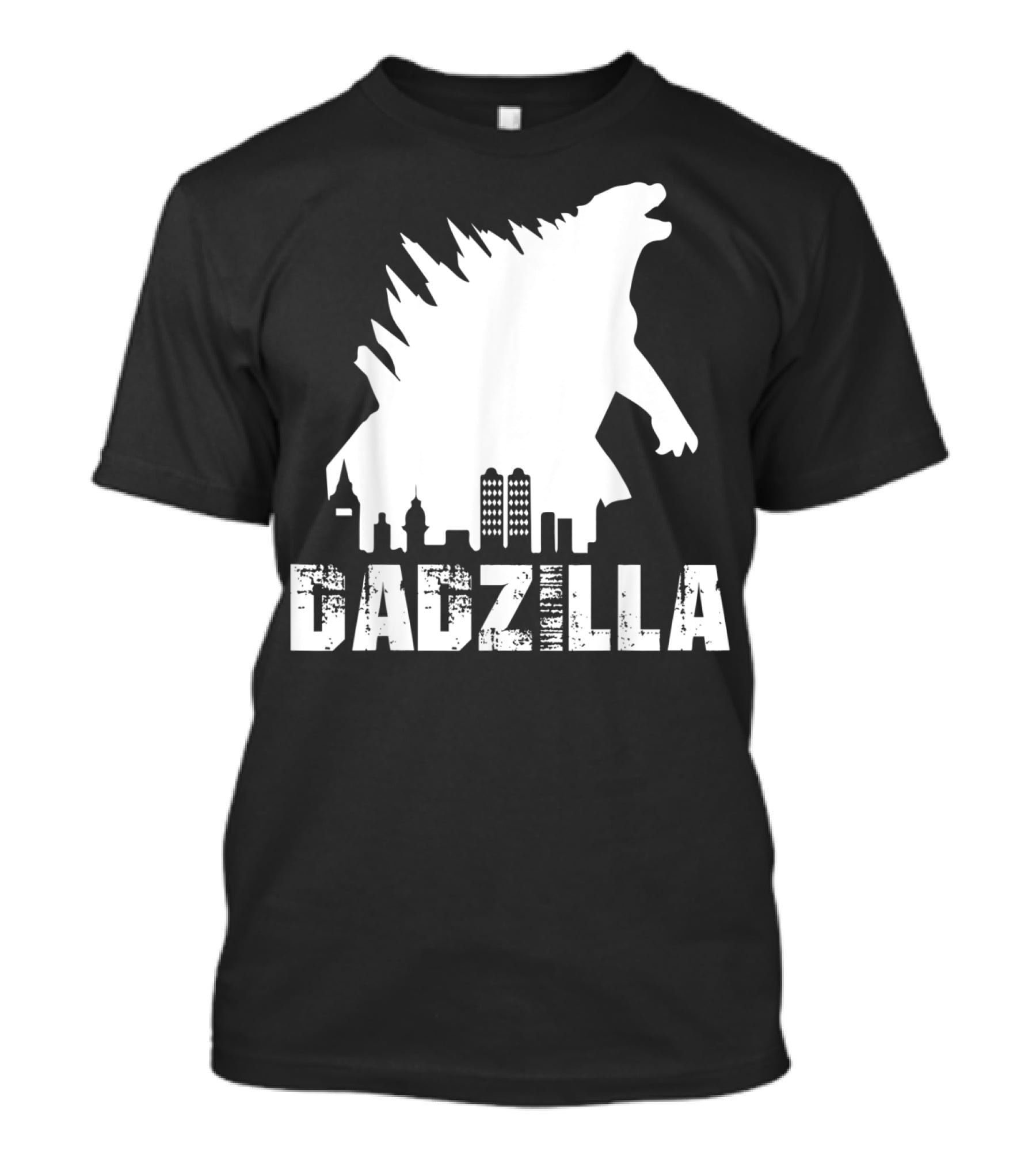 Kidzilla And Dadzilla Funny Matching Fathers City Skyline Monster T-Shirt