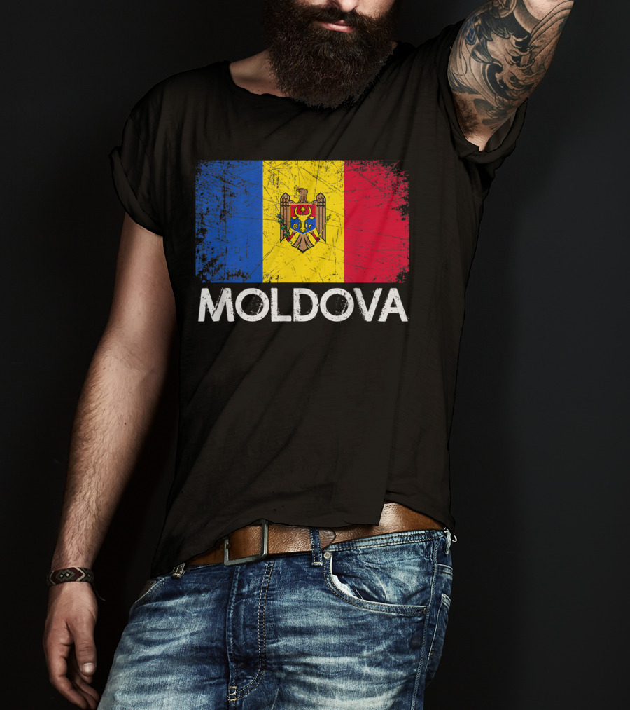 Vintage Moldovan Flag Moldova T-Shirt