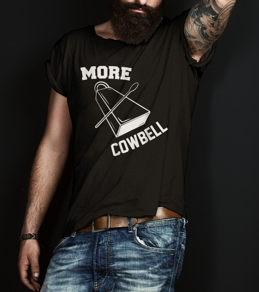 More Cowbell Funny Musical Instrument Spoon T-Shirt