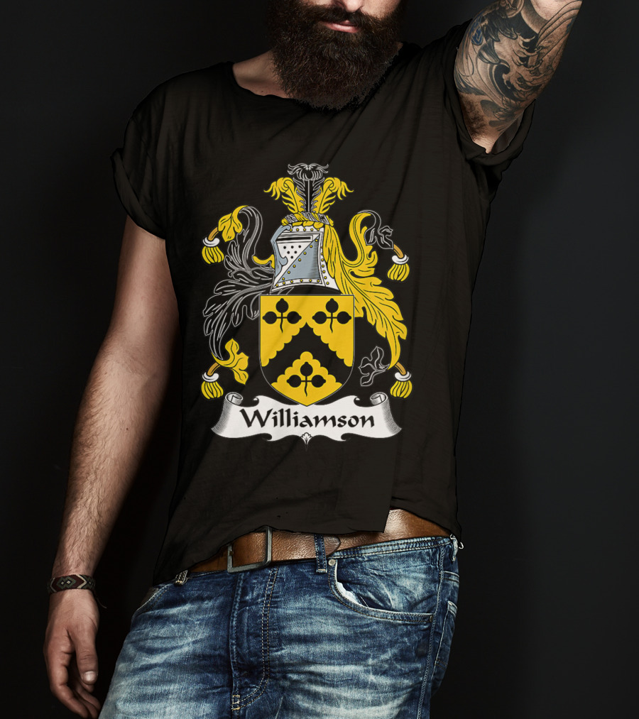 Williamson Family Crest Coat Of Arms Emblem T-Shirt