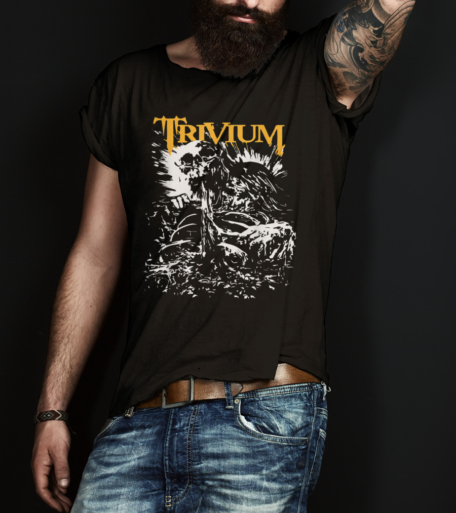 Trivium Heavy Metal Skull T-Shirt