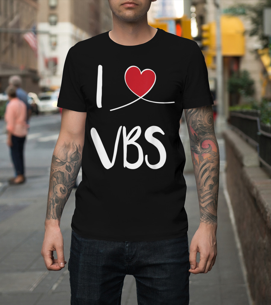 I Love VBS Cute Christian Vacation Bible School T-Shirt