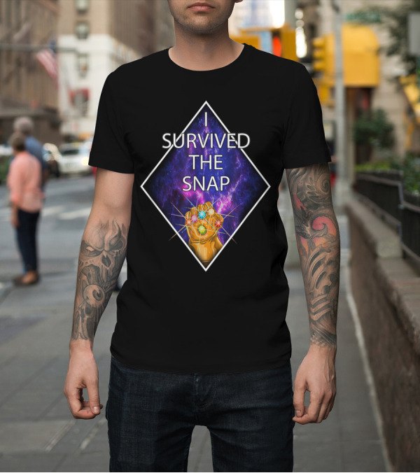 Shirt: I Survived The Snap Infinity Gauntlet Humor Kirbi T-Shirt I Survived The Snap Infinity Gauntlet Humor Kirbi T-Shirt