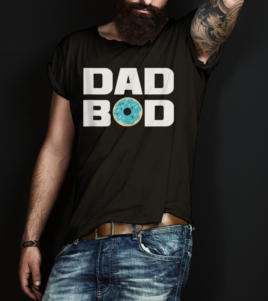 Dad Bod Donut Fitness Gym Mens T-Shirt