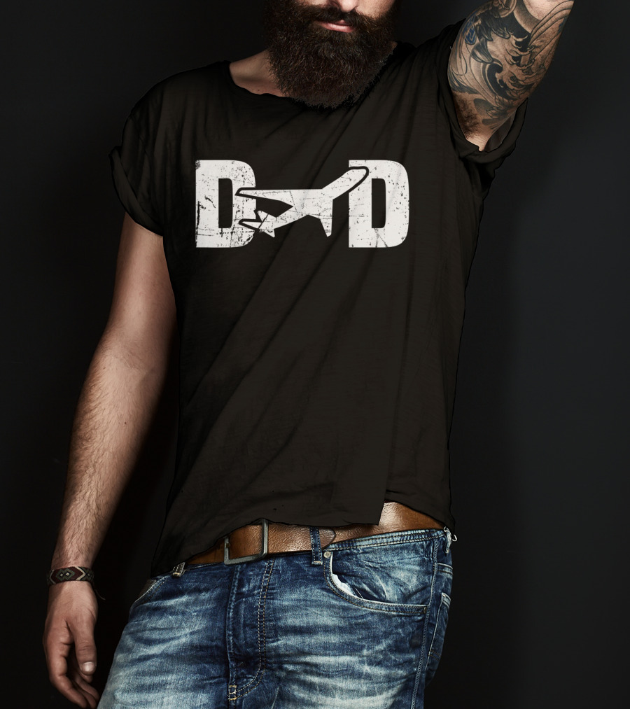 Pilot Dad Airplane Aviation Design For Men T-Shirt