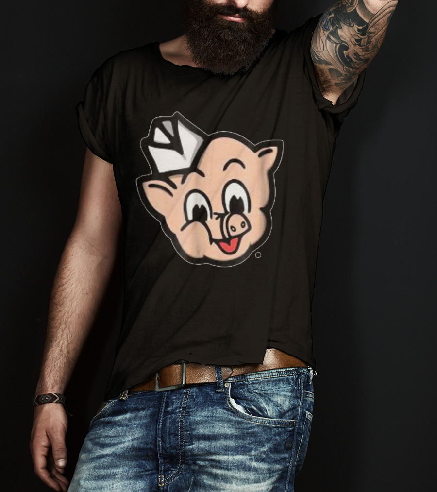 Piggly Wiggly Iconic Pig Mascot Retro T-Shirt