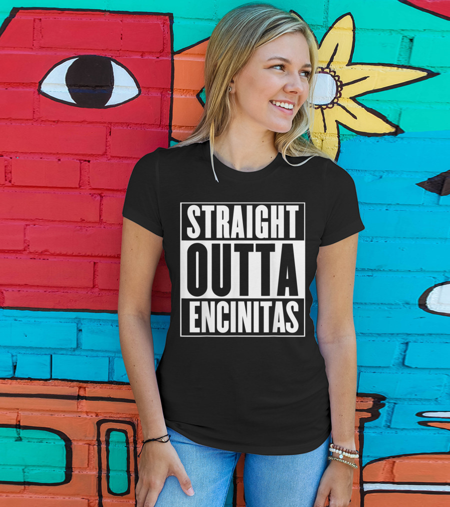Straight Outta Encinitas California City Pride Urban T-Shirt