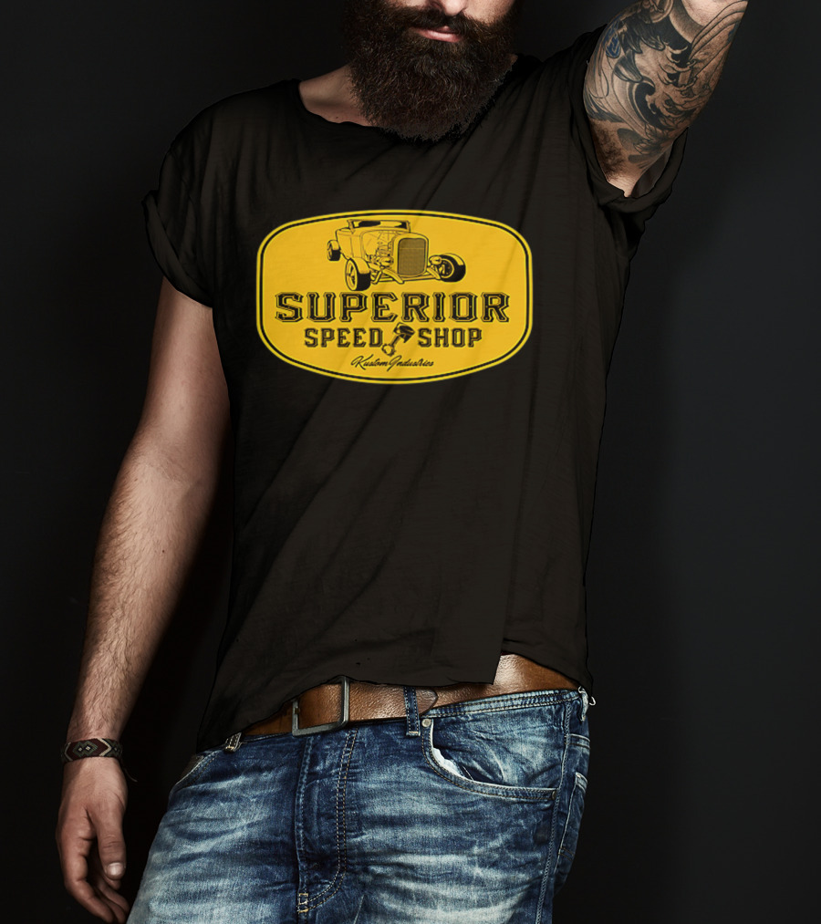 Superior Speed Shop Kustom Industries Retro Hot Rod T-Shirt