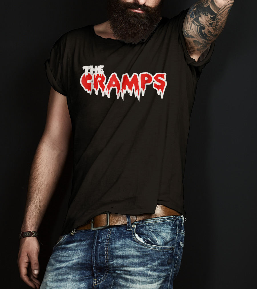 The Cramps Horror Drip Text T-Shirt