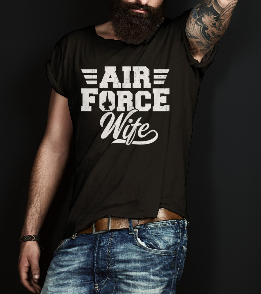 Air Force Wife Proud Wifey Air Force T-Shirt