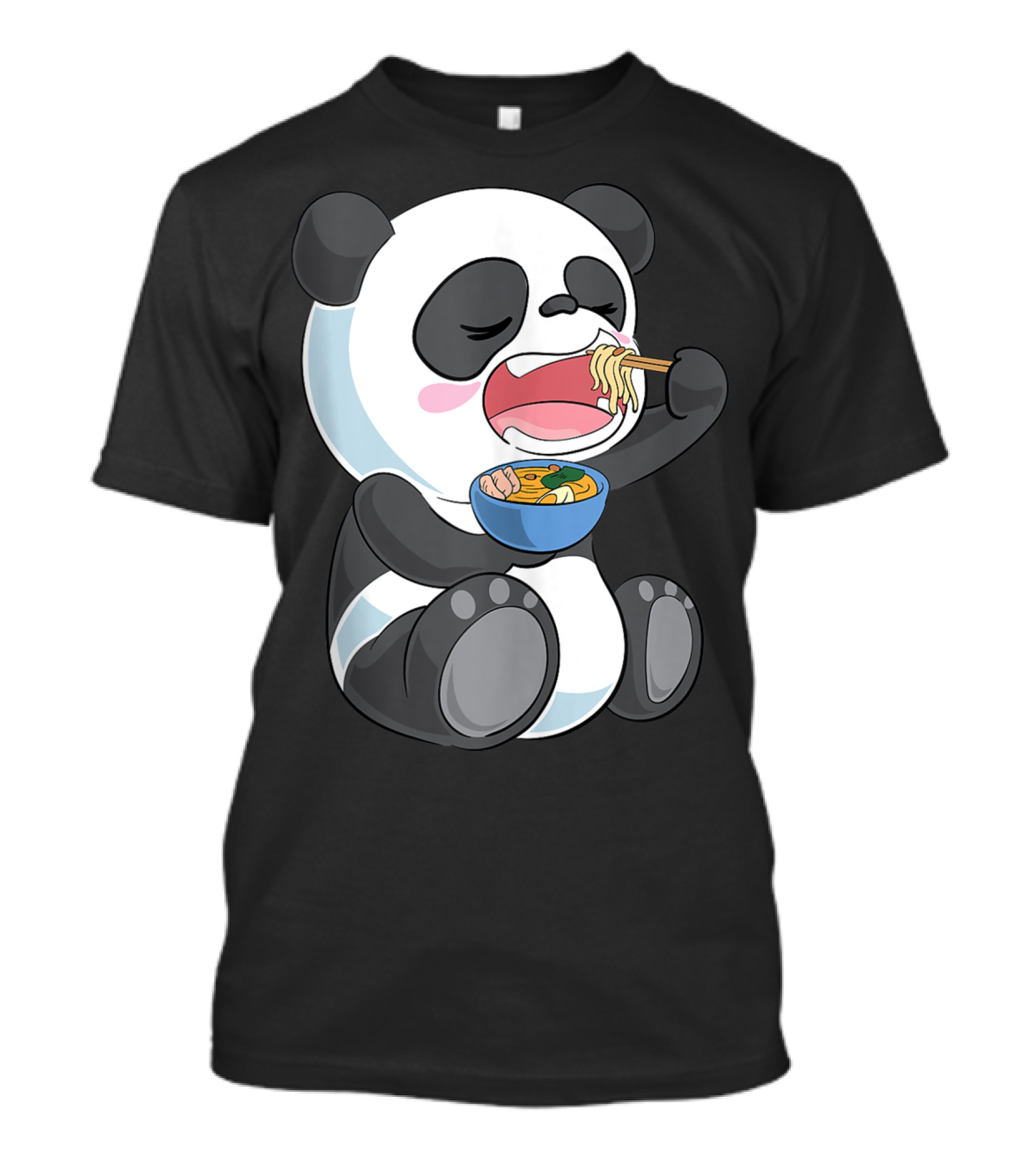 Ramen Eating Panda Bear With Japanese Noodles T-Shirt