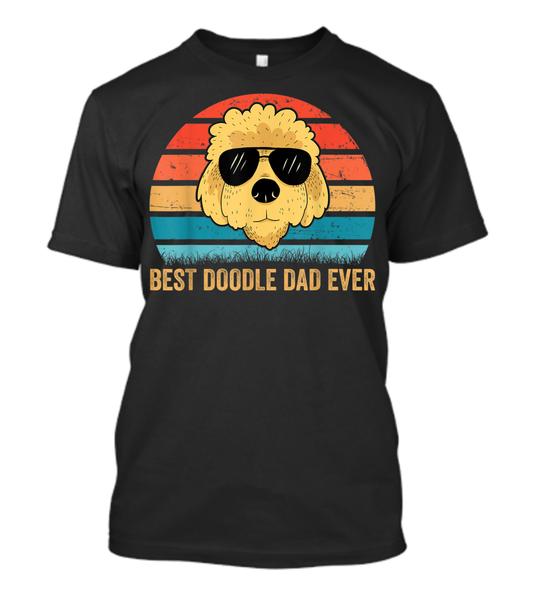 Best Doodle Dad Ever Mens Golden Doodle Dog Dad T-Shirt