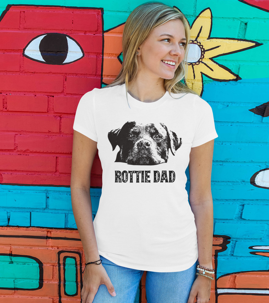 Rottie Dad Rottweiler Dad Mens T-Shirt
