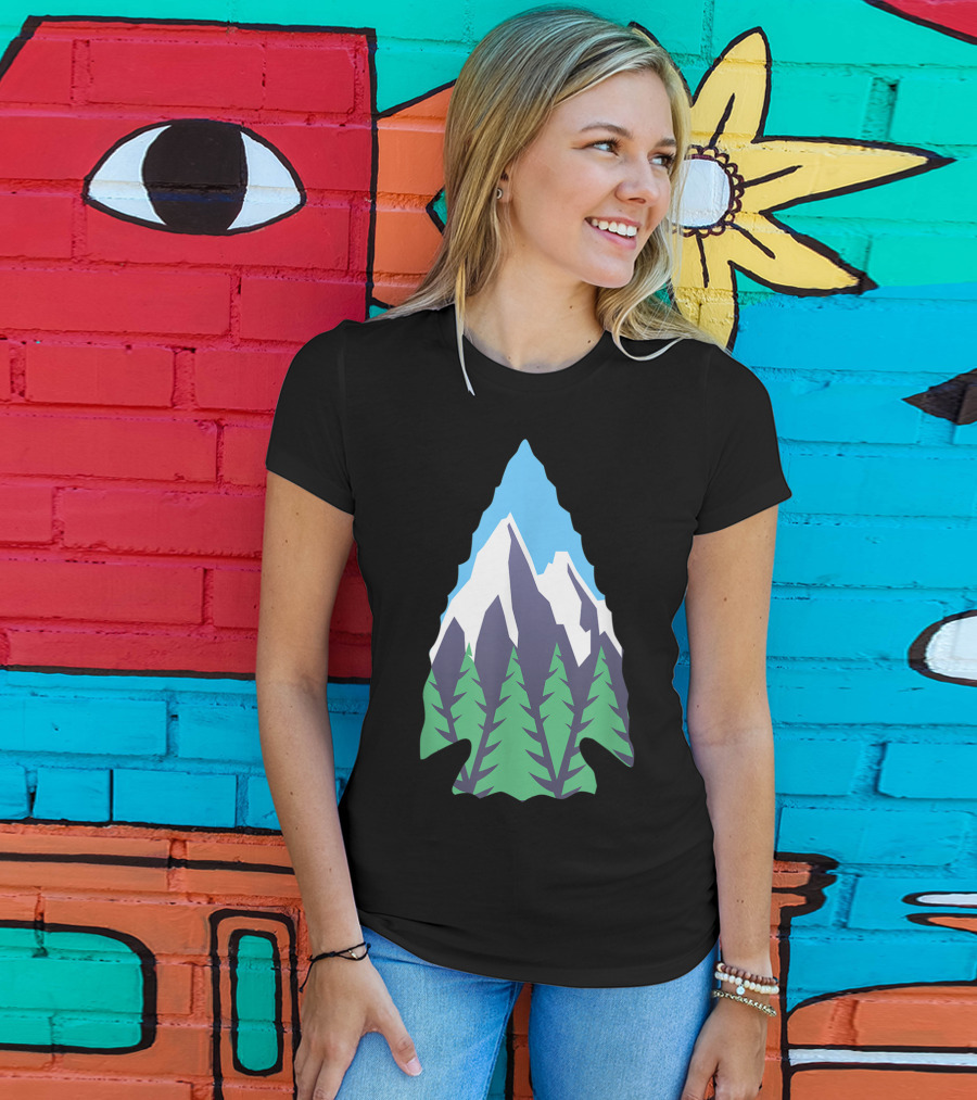 Nature Artifact Arrowhead Mountain Forest Hunter T-Shirt